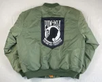 Rothco Military Pow Mia Ma-1 Reversible Bomber Flight Jacket