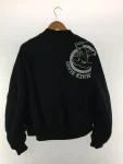 SS22 Patchwork Logo Reversible MA-1 Black Military Jacket