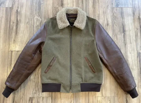 Schott 793 B-15 Brown Leather Bomber Jacket