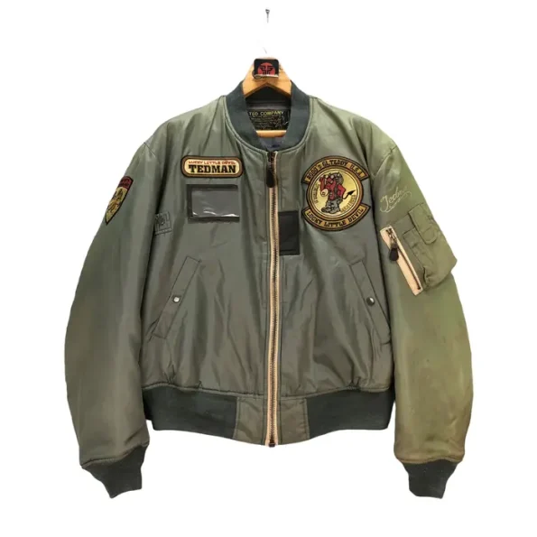 Tedman Devilman Big Logo Ma-1 Flight Jacket.