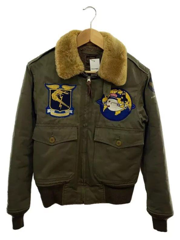 The Real McCoy's B-10 Air Forces Khaki Cotton Flight Jacket