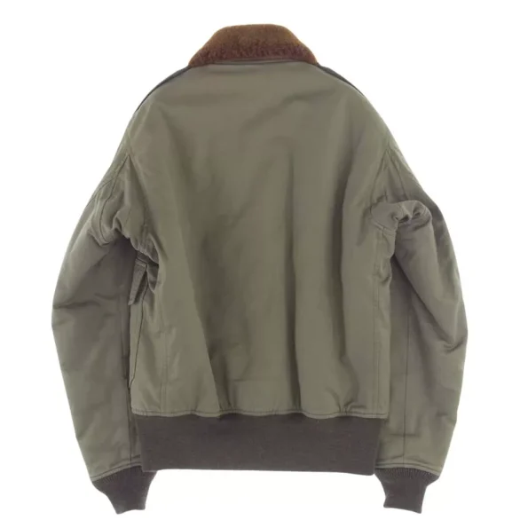 The Real McCoy's B-10 Boa Lining Skull Patchwork Flight Jacket.
