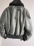 The Real Mccoys B-15 D Grey Bomber Flight Jacket