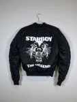The Weeknd XO Starboy Ma-1 Bomber Alpha Industries Black Jacket