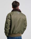 Top Gun B-15 Olive Flight Bomber Jacket With Patches