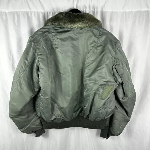 Vietnam War B-15 Army Green Flight Bomber Jacket.
