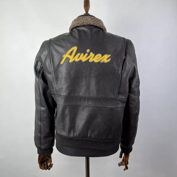 Vintage Avirex Charlie B-2 Leather Bomber Aviator Jacket.