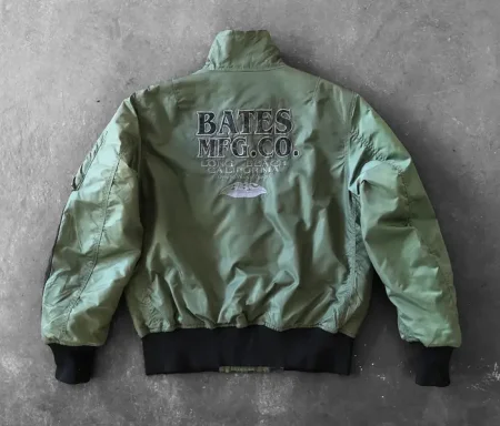 Vintage Bates Custom Leathers Ma-1 Flight Jacket.