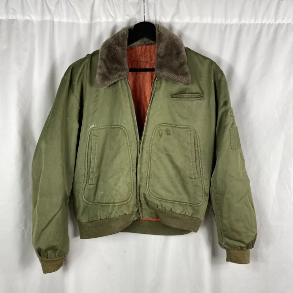 Vintage Bring Back Souvenir B-15 Green Flight Jacket