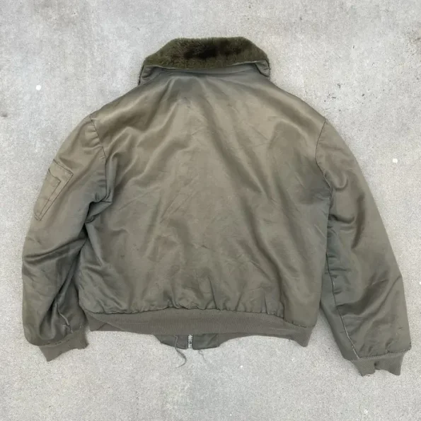 Vintage Military B-15 Green Aviator Jacket.