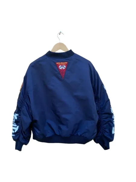 Vintage Spacecraft Ma-1 Streetwear Blue Bomber Jacket.