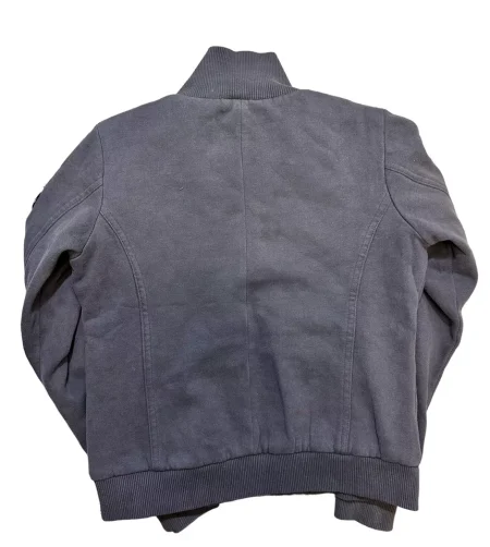 Women’s Top Gun Grey Sweater Flight Bomber Jacket.