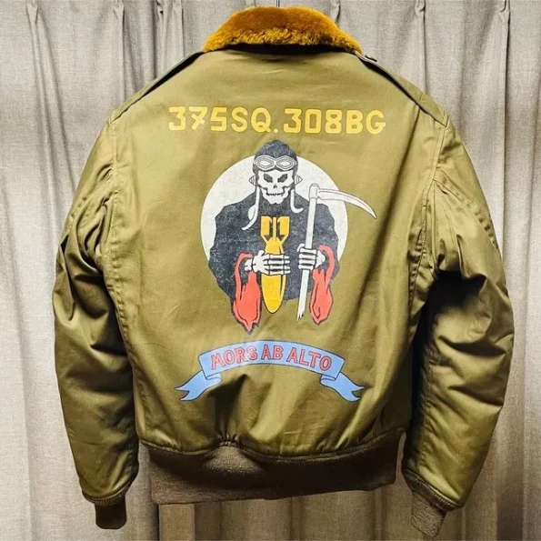 toys mccoy b-10 custom brown flight jacket.