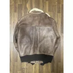 Avirex B-15 Mouton Leather Flight Bomber Jacket