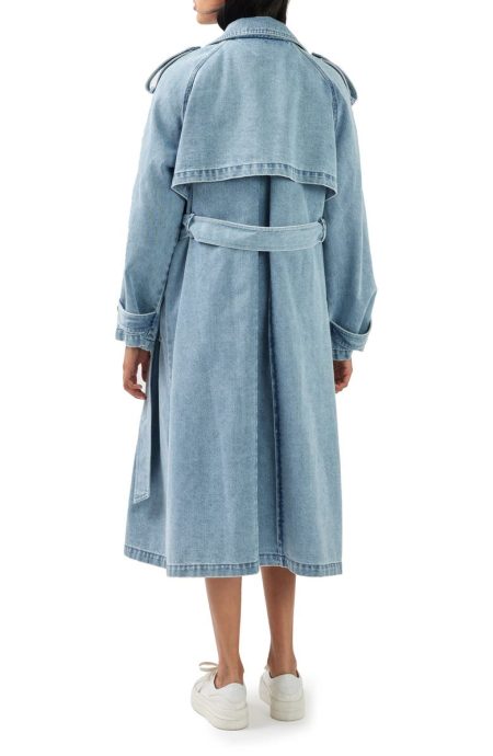 Belle And Bloom Wild Skies Denim Trench Coat.