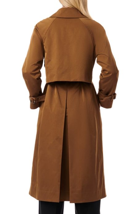 Bernardo Modern Brown Trench Coat.