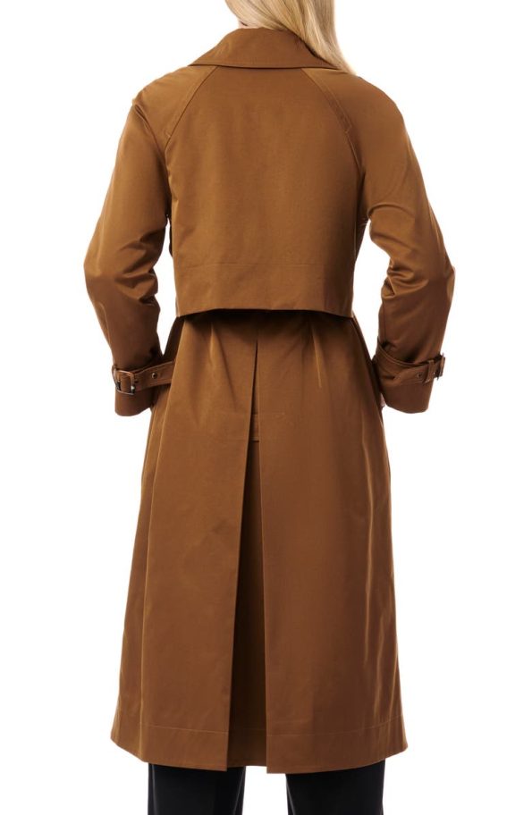 Bernardo Modern Brown Trench Coat.