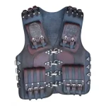 Handmade Motorcycle Brown Leather Vest