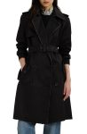 Lauren Ralph Lauren Belted Water Resistant Double Breasted Trench Coat