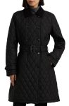Lauren Ralph Lauren Black Quilted Trench Coat