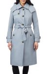 London Fog Water Resistant Belted Trench Coat With Removable Liner