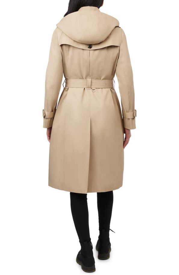 London Fog Water Resistant Belted Trench Stone Coat With Removable Liner.