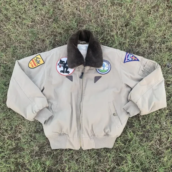 Rothco Vintage B-15 White Bomber Jacket