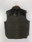 Sugar Cane Leather York Down Grey Vest