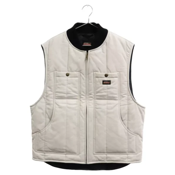 Supreme 23aw X Dickies White Leather Work Vest