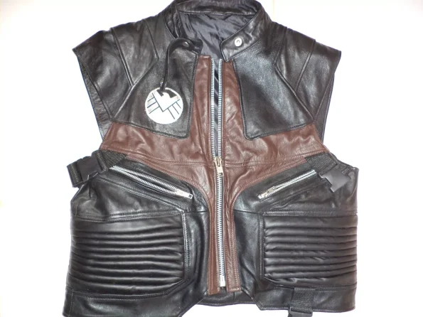 Sz. Med Hawkeye Clint Barton J. Renner The Avengers Leather Vest