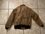 Vintage G-2 Military Flyers Brown Leather Jacket