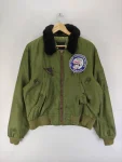 Vintage Type B -15 Green Flight Bomber Jacket
