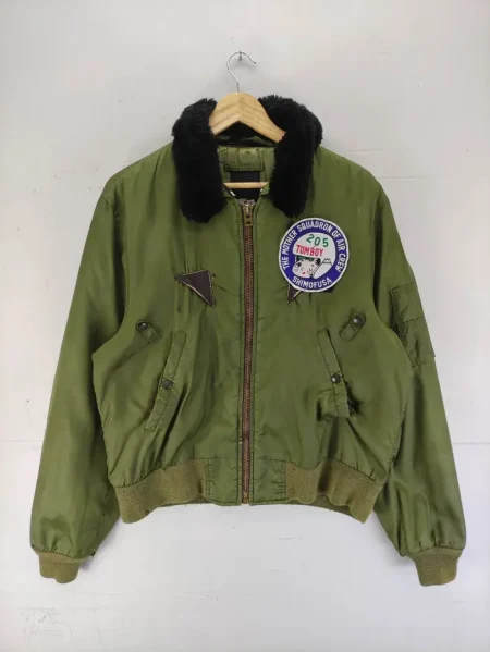 Vintage Type B -15 Green Flight Bomber Jacket