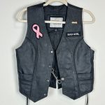 Women’s Bad Girl Real Leather Black Motorcycle Vest