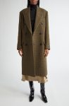 Acne Studios Khaki Green Ohama Double Breasted Tweed Coat
