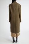 Acne Studios Khaki Green Ohama Double Breasted Tweed Coat