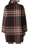 Akris Fabiola Plaid Double Face Wool Coat