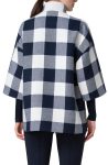 Akris Punto Buffalo Check Felted Car Coat