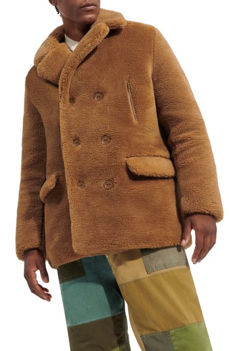 Ashbury UGG Fluff Chestnut Faux Fur Peacoat