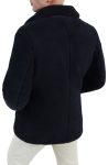 Ashbury UGG fluff Navy Blue Faux Fur Peacoat