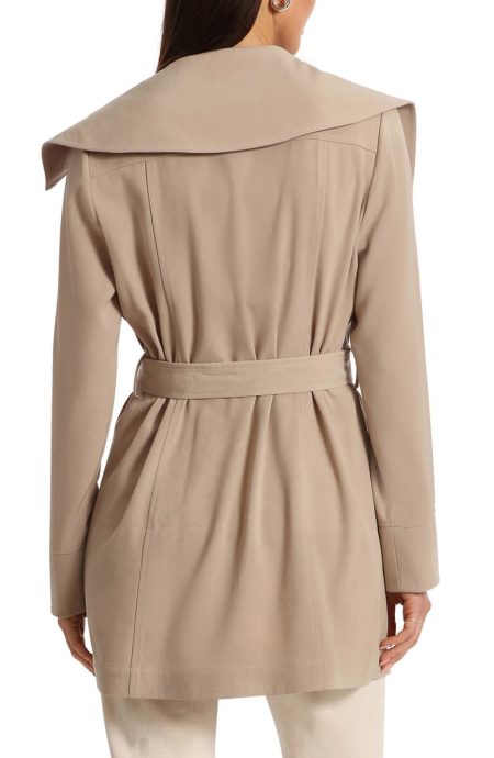 Avec Les Filles Chino Drape Coat