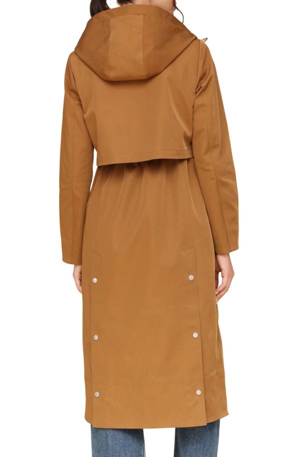 Avec Les Filles Coco Water Resistant Twill Hooded Longline Coat.