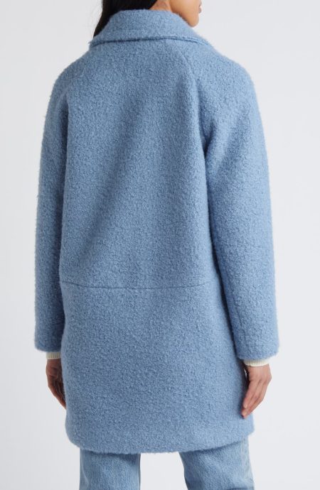 BCB Generation Walker Notch Lapel Longline Bouclé Coat
