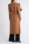 BCBG Toffee Scarlet Long Wrap Coat