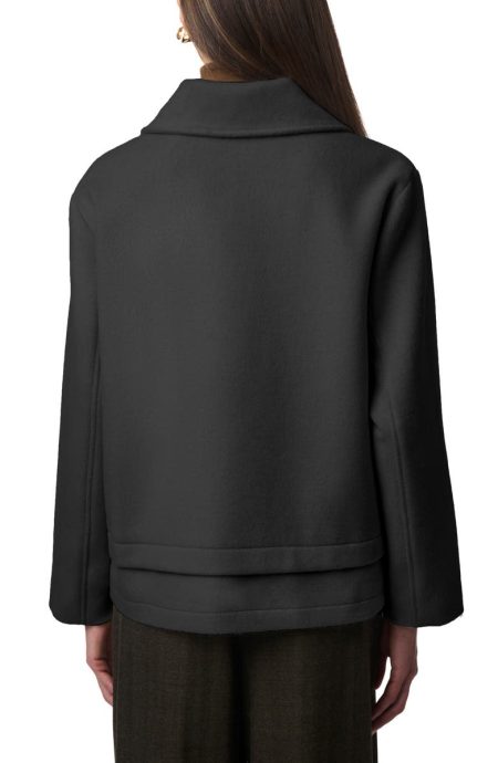 Bernardo Black Chest Pocket Coat.