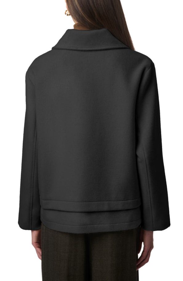 Bernardo Black Chest Pocket Coat.
