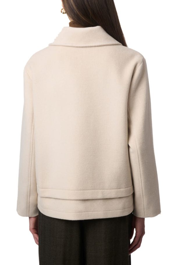 Bernardo Putty Chest Pocket Coat.