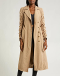 Blanc Noir Warm Taupe Penelope Soft Trench Coat