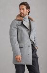 Brunello Cucinelli Pearl Grey Cashmere Beaver Coat