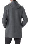 Bugatchi Water Resistant Wool & Cashmere Hooded Duffle Coat